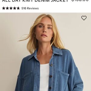 Z Supply All Day Knit Denim Jacket
